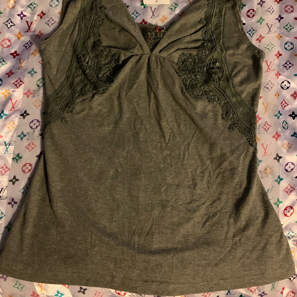 Green tank top